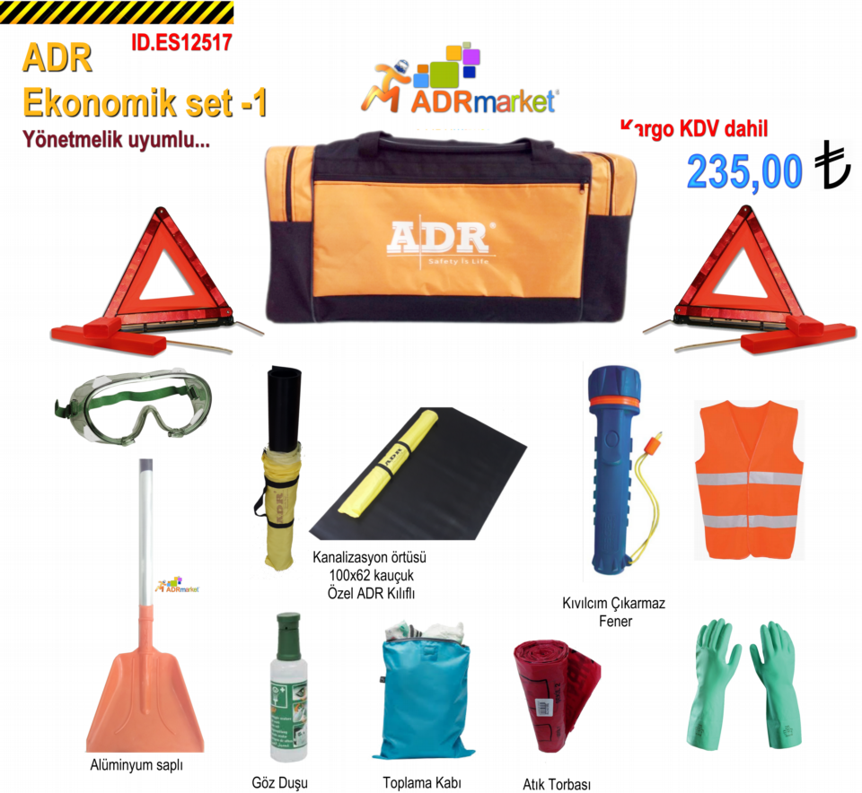 ADR Market - Adr Ekipmanları - Tehlikeli Madde Ekipmanları , adr ...