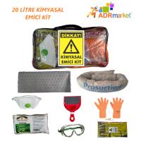 20 litre Çantalı Kimyasal Döküntü Kiti